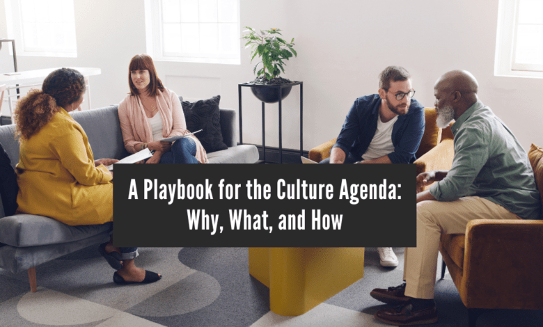 A Playbook for the Culture Agenda: Why, What, and How