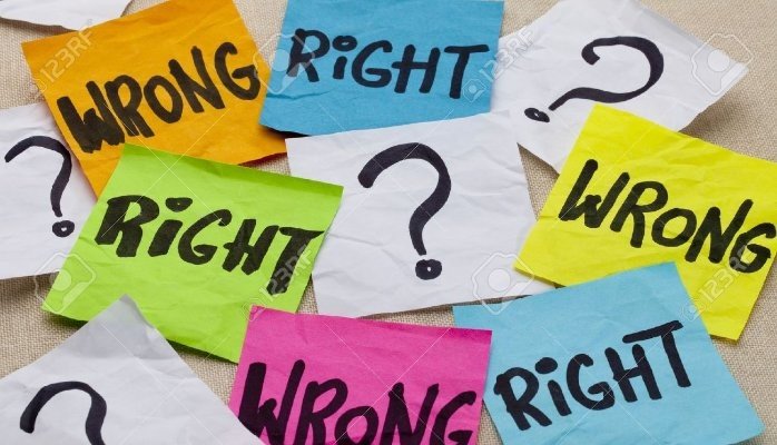 The right of being wrong !