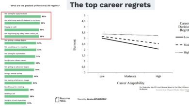 Career regrets peak at mid-career for all generations and career decision regrets significantly predict Burnout!