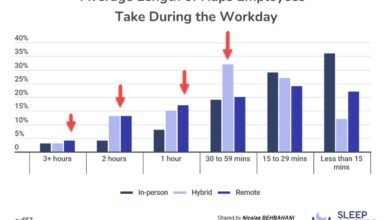 Hybrid and Executives are more likely to lose sleep due to Job Stressors and also admit to falling asleep during meetings they attend !